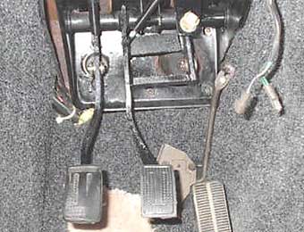 TR6 modified pedal set up