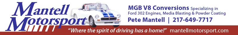 Pete at Mantell Motorsport specializes in Ford V8 engine conversions for MGB, plus powder coating