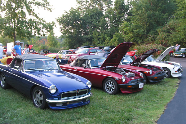 four quite different MGB V8 engine conversions