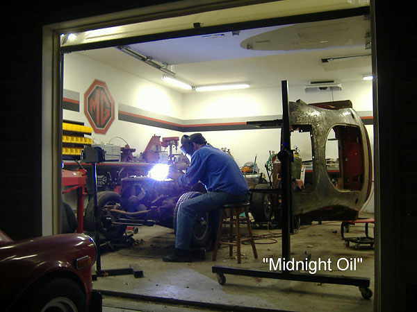 Bill Young: late night work on the MGA-I6