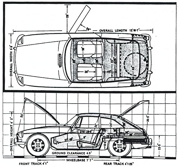 MGB GT rear seat