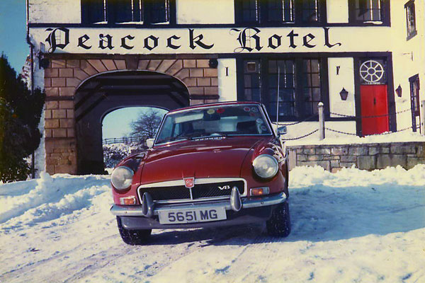 Ken Smith's damask red 1974 MGB GT V8