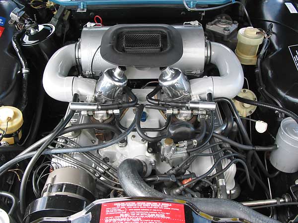 The aluminium V8 engine as installed in Lance LaCerte's 1970 Rover 3500S