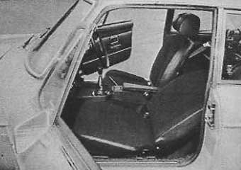 MGB GT V8 seats - folded aft