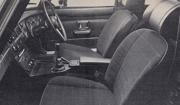 Interior of the first '73 MGB V8