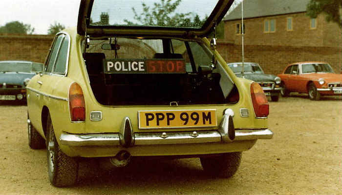 Unmarked MGB GT V8 Police Cars
