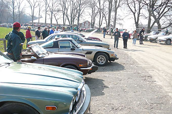Canadian British sports car fans in Ancaster, Ontario