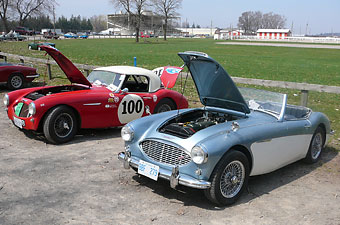 two Austin Healey 3000's