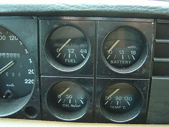 Rover SD1 intrument cluster
