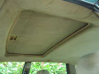 Rover SD1 headliner and sun roof