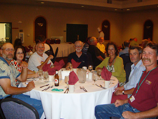 Joe and Debra Schafer, Kelly Stevenson, Richard Woodley, Terry and David Tetlow, and Carl Floyd