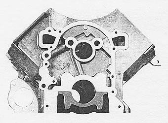 FRONT OF CYLINDER BLOCK