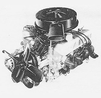 LEFT FRONT VIEW OF ENGINE