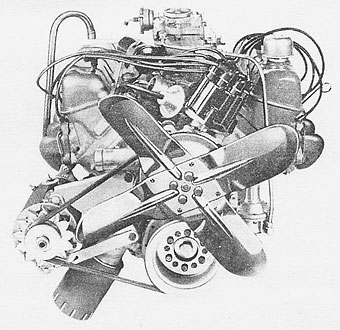 FRONT VIEW OF ENGINE