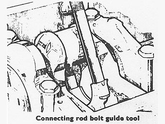 connecting rod bolt guide