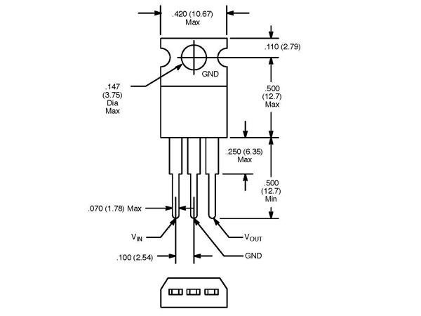 Solid State LDO Voltage Regulator Pin-Outs