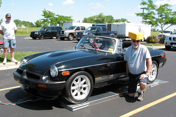 Dave Kirkman and his 80 MGB V8