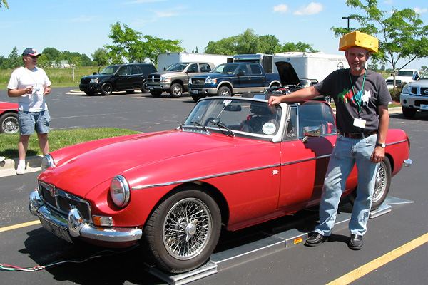 David Tetlow and his 75 MGB V8