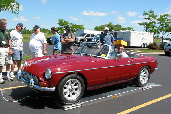 Graham Creswick and his 76 MGB V8