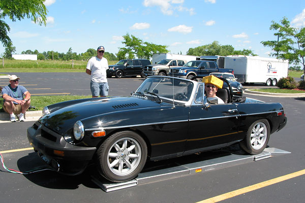 Martyn Harvey and his 80 MGB V8