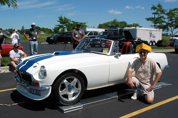 Pete Mantell and his 69 MGB V8