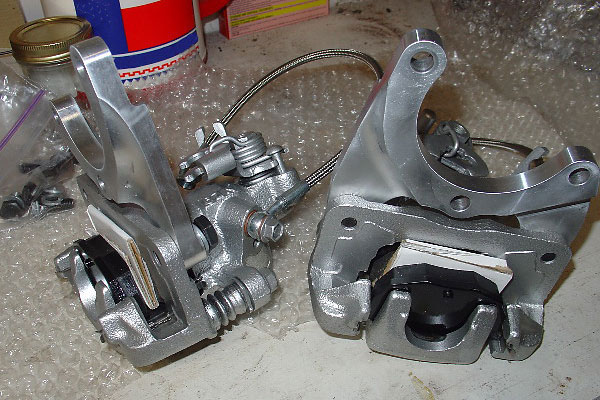 Datsun 240z rear disc brake conversion kit, as  purchased from Modern Motorsports.