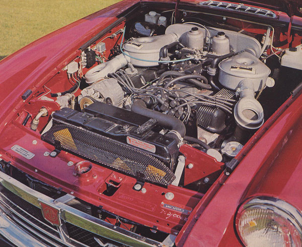 a fairly tight squeeze to shoehorn Rover's V8 into the MGB bay