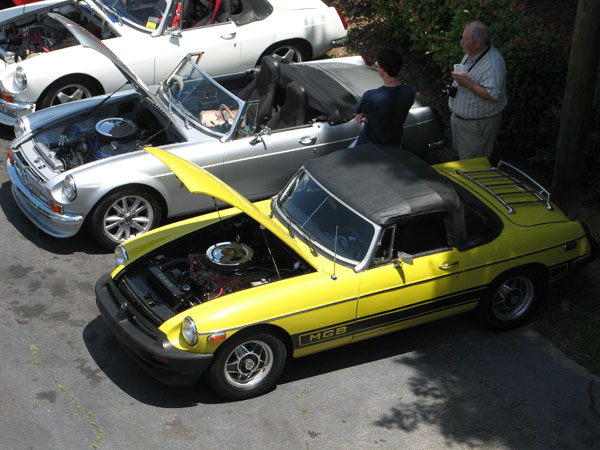 Jack Renaud's newly upgraded and now Rover 4.6 powered MGB-LE.