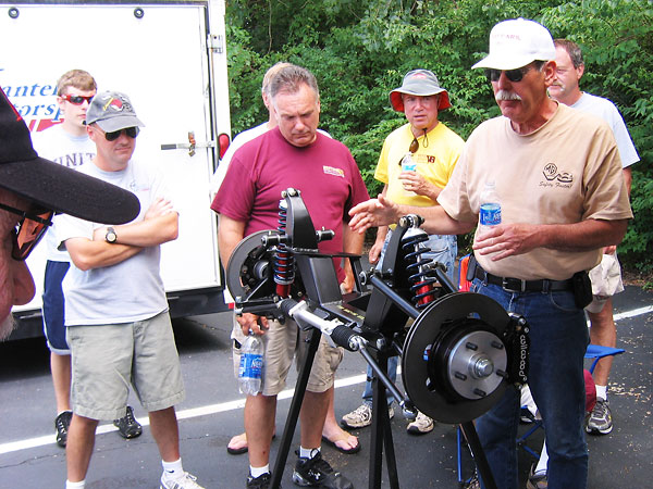 Ted Lathrop of Fast Cars explains the features and benefits of his exceptional front suspension.