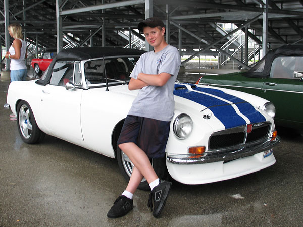 Alex Mantell and Pete's 1969 MGB with Ford 302 V8