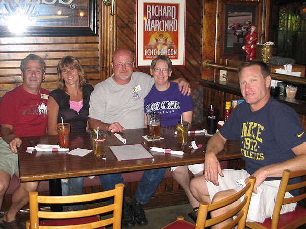 Steve Ward, Paula Ward, Steve Carrick, Marcia Carrick, and Todd Noll.