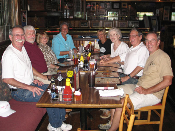 Ted Lathrop, Mike Maloney, Kay Maloney, Judy Lathrop, Mary Schils, Christa Masters, Dan Masters, and Paul Schils.