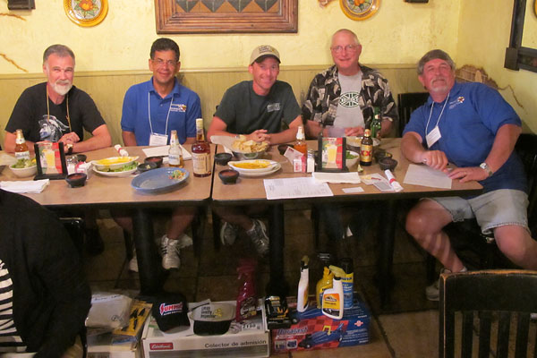 Ric Gregory, Nick Pappas, Jeremy Youngblood, Gene Tollini, and Meet Coordinator Wayne Kube