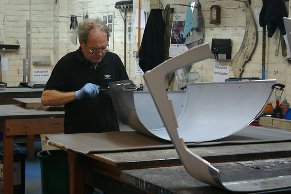 Fabricating a Three Wheeler bonnet.