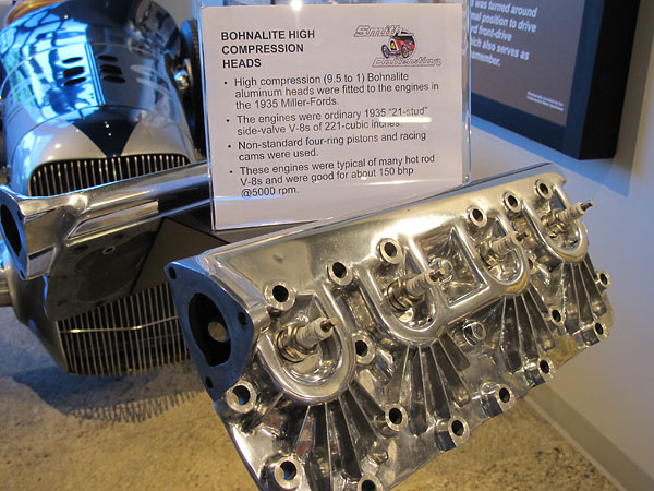 Bohnalite high compression aluminum cylinder heads.