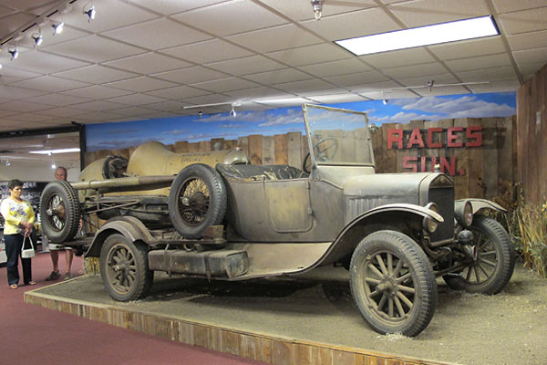 The Frontenac-powered Riverside Special and its unique Ford Model T transporter.