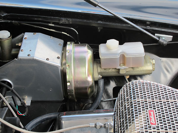 Late model MGB master cylinder and power brake booster.