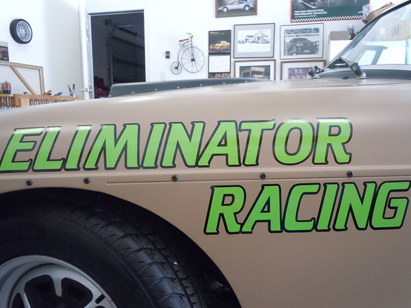 Eliminator Racing decal.