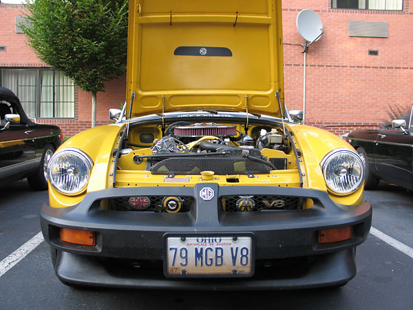 79 MGB V8 license plate.