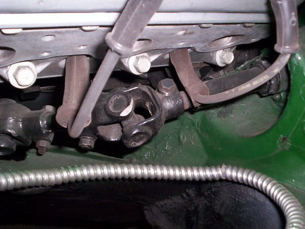 Steering universal joints. Trimmed spark plug boot.