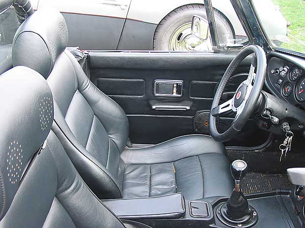 leather upholstered Fiero seats