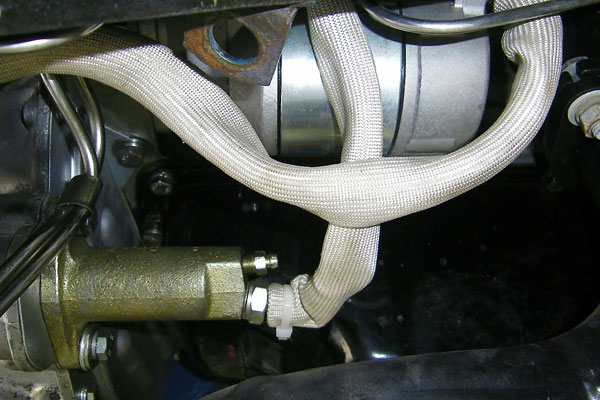 Gustafson gear reduction starter and Triumph TR8 clutch slave cylinder