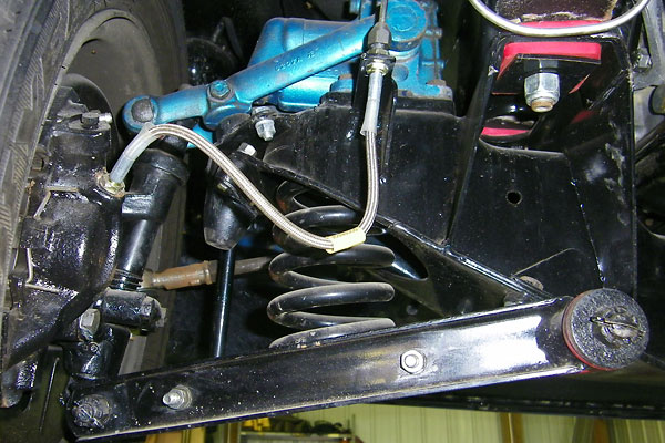 Negative camber lower control arms from Moss Motors.