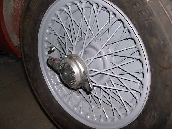 MGB Wire Wheels with Welded Disk Inserts