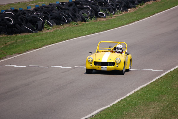 Brian Kraus's RX-Midget at the Nelson Ledges road course during the British V8 2007 meet