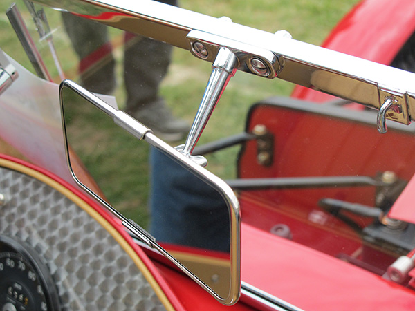 Rear view mirror.