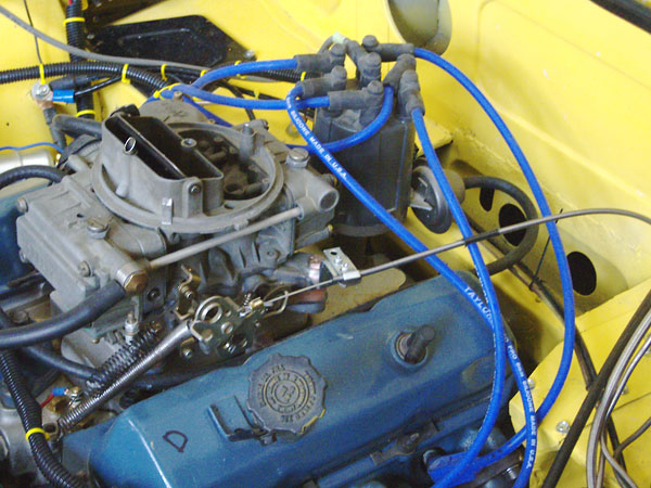 A 1982 Chevy S10 spec distributor triggers an MSD-6T multiple spark ignition module.