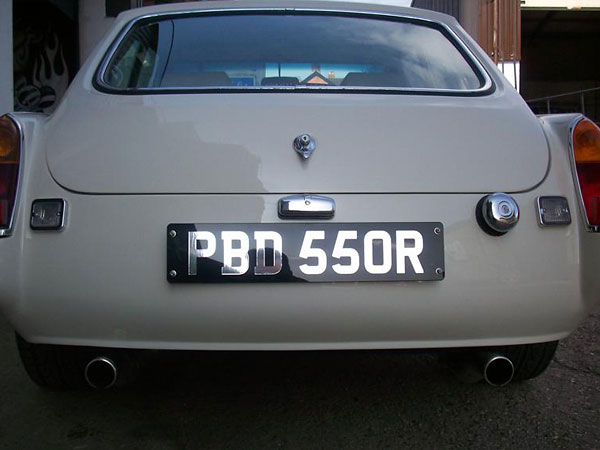 Custom number plate brackets (front & rear).