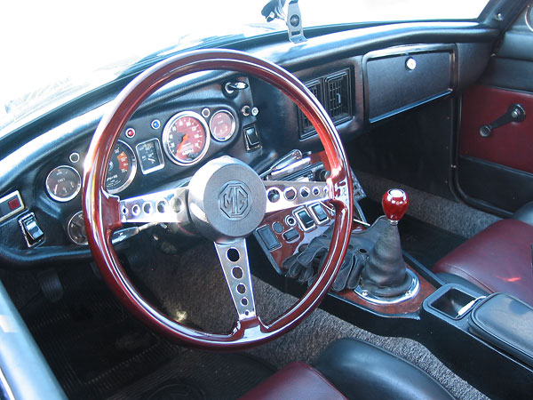 wood steering wheel