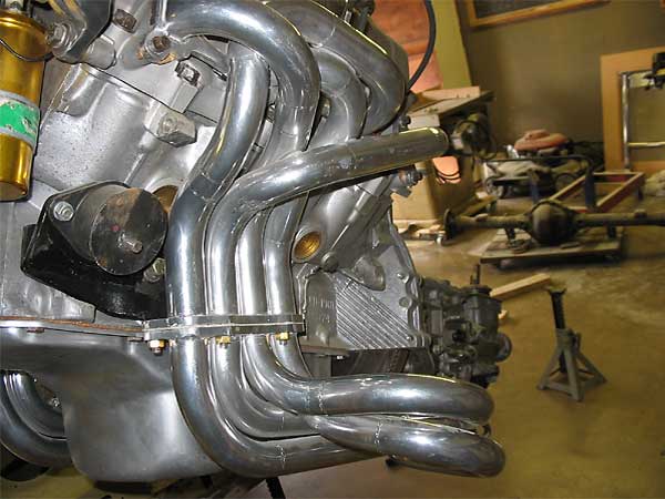Driver's side header showing break joint that facilitates installation.